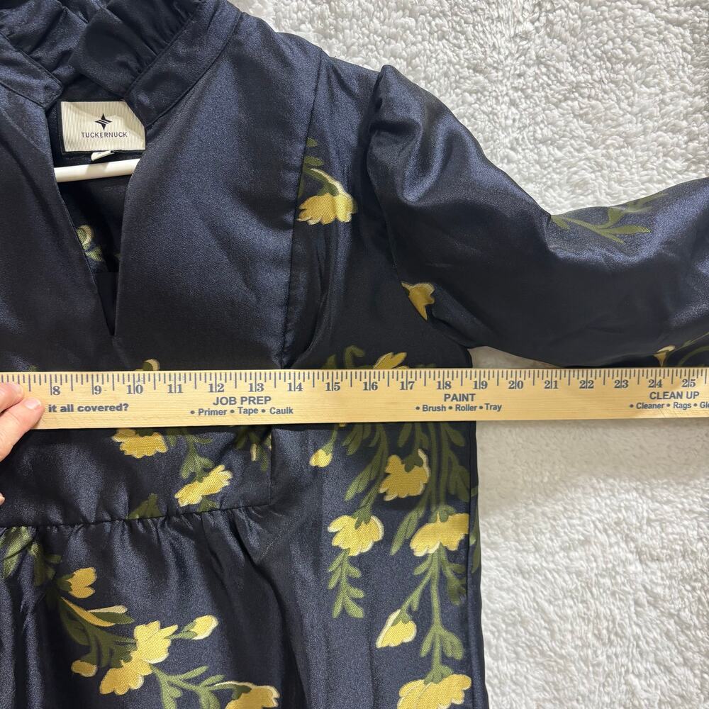 Tuckernuck Navy Floral Jacquard Dress – XS - Picture 7 of 8
